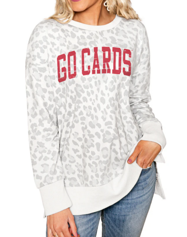 Louisville Cardinals Women's Side-Slit French Terry Long Sleeve